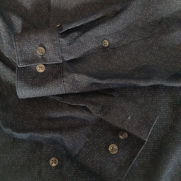 Calvin Klein Steel+ SZ 15 Slim Fit Men's Button Up Grey Shirt ⚡️BUY 3 for $55⚡️ - Picture 5 of 14